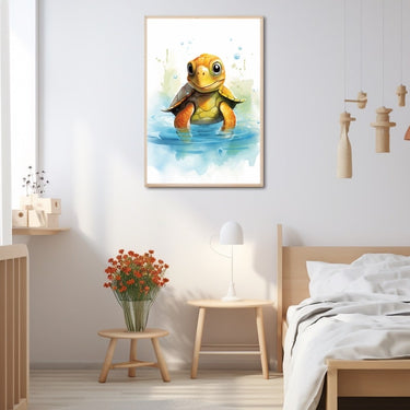 Turtle Watercolor Painting